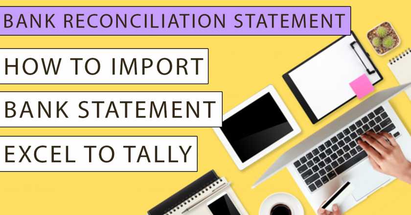 import bank statement excel to tally