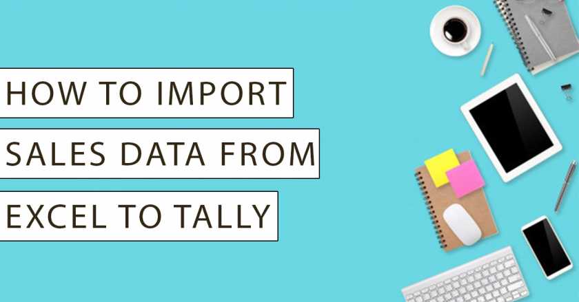 import sales from excel to tally