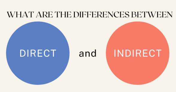 DIFFERENCE BETWEEN DIRECT AND INDIRECT
